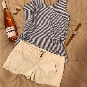 BKE Eve - white Lacey shorts